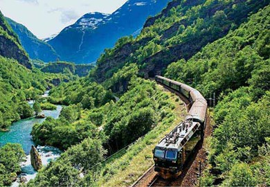 Fjords of Norway rail tour