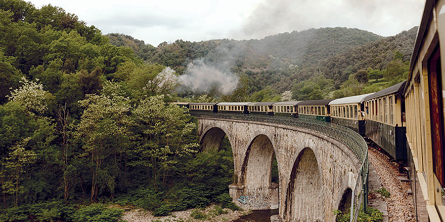 Riding aboard the charming Train de l'Ardèche